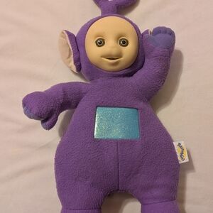 Tinky Winky Teletubbies 1998 Talking Stuffed Purple Plush 17" Playskool Vintage